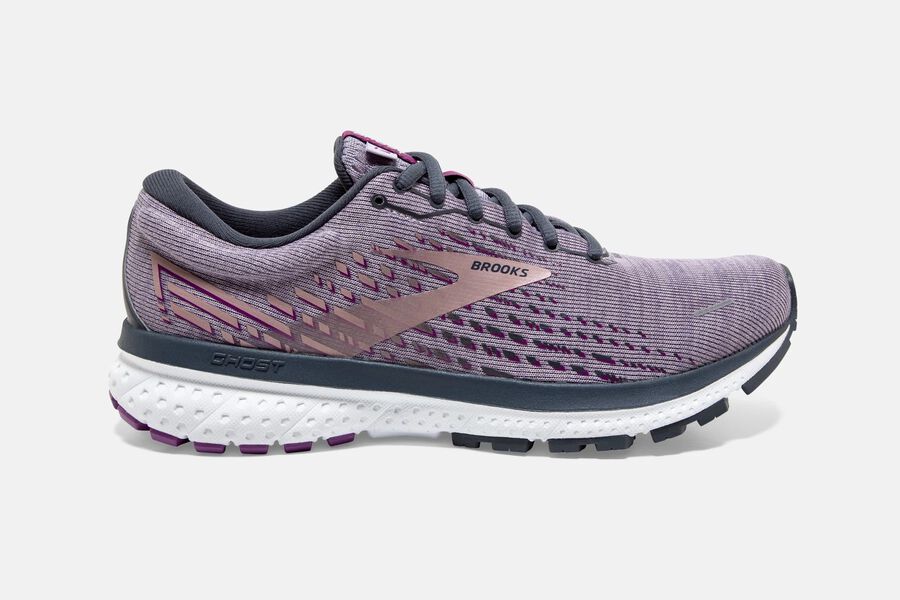 Brooks Women's Ghost 13 Road Running Shoes Lavender/Metal LGIW-42397